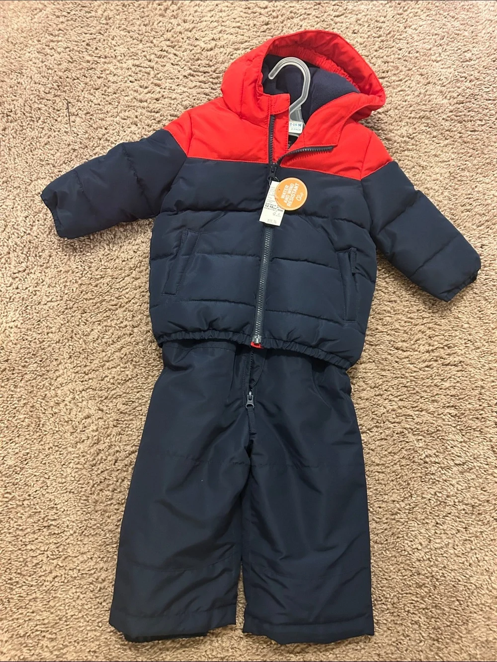 The Children's Place Red and Navy Baby Jacket
